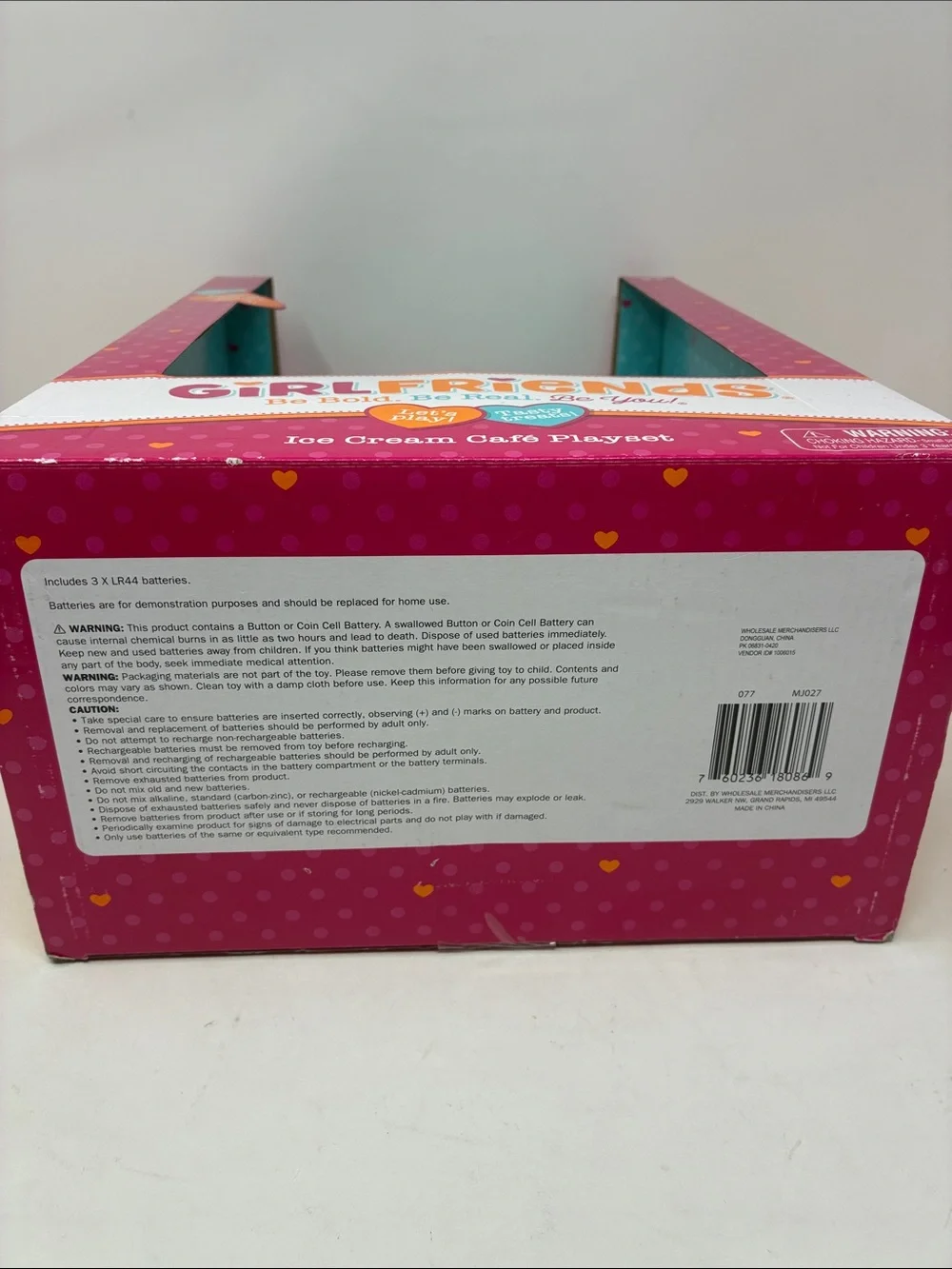 Girlfriends Ice Cream Café Playset - Pink & Teal Pretend Dessert Shop - Picture 5 of 5
